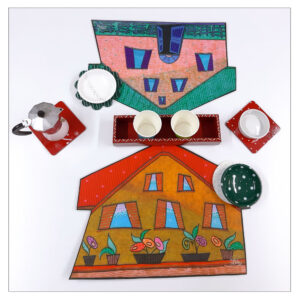 Tovaglietta Sagomata Double-Face "LA CASA"