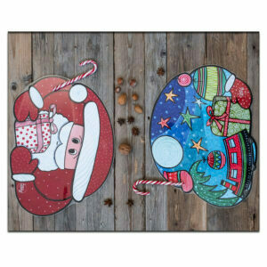 Tovaglietta Sagomata Double-Face "BABBO NATALE"