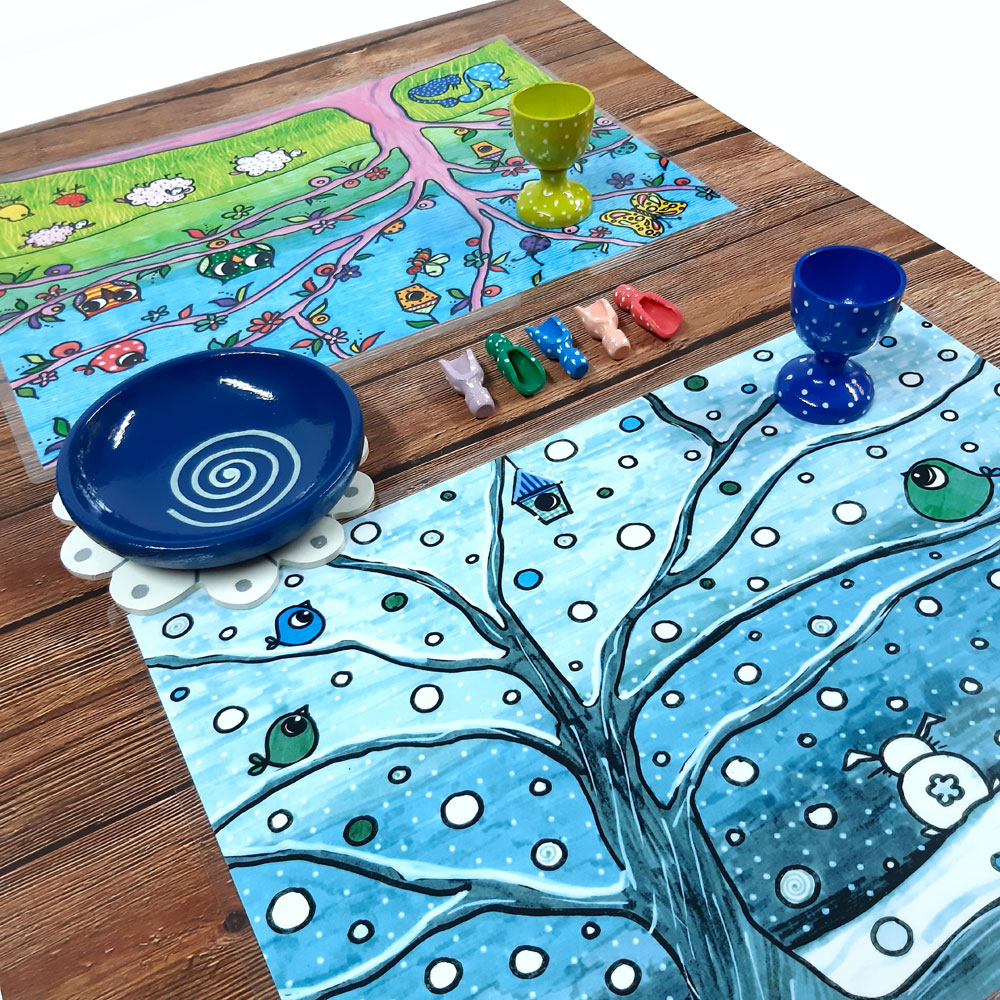 Tovaglietta Double-Face "INVERNO - PRIMAVERA"