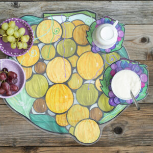 Tovaglietta Sagomata Double-Face "L'UVA"