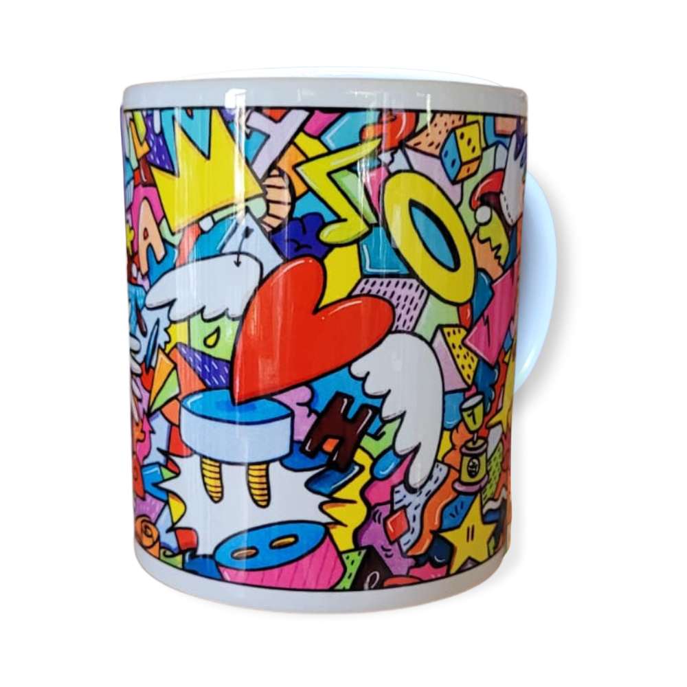 Tazza MUG "KAOS CUORE" Linea "SKIM per MADE IN SIPARIO"