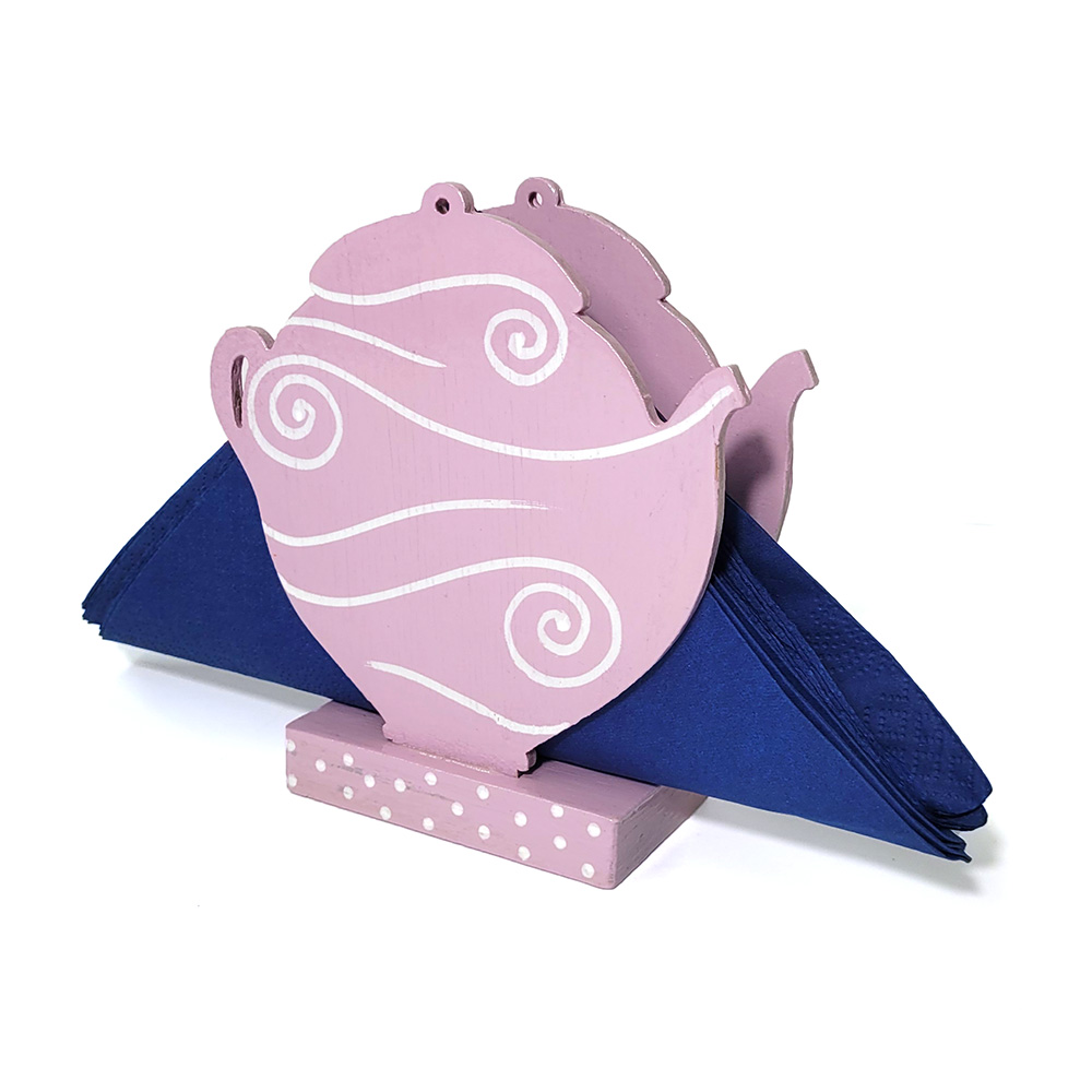 portatovagliolo teiera con tovaglioli