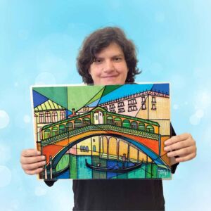 Tovaglietta Double-Face "IL PONTE DI RIALTO"