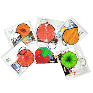 PORTACHIAVI dis. "FRUTTA E VERDURA" - Double Face Sagomato