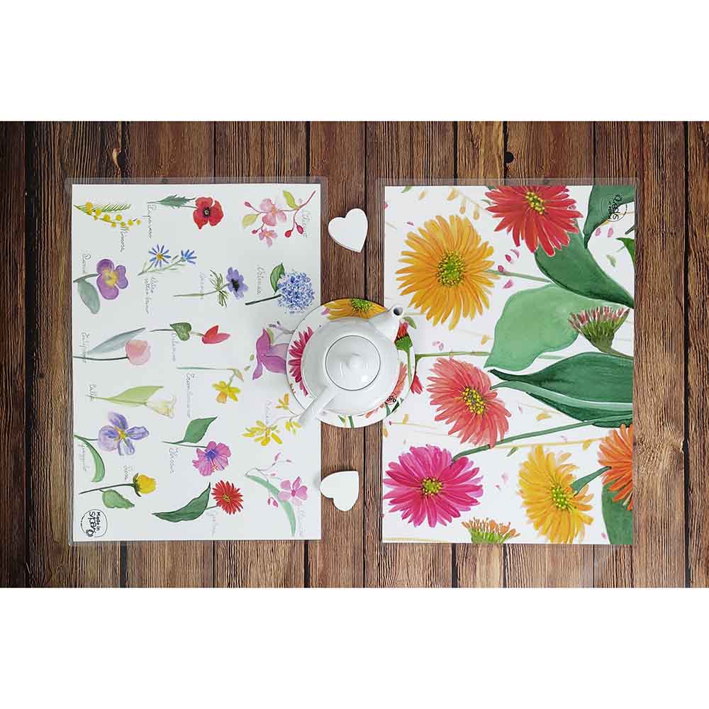 Tovaglietta Double-Face "GERBERA"