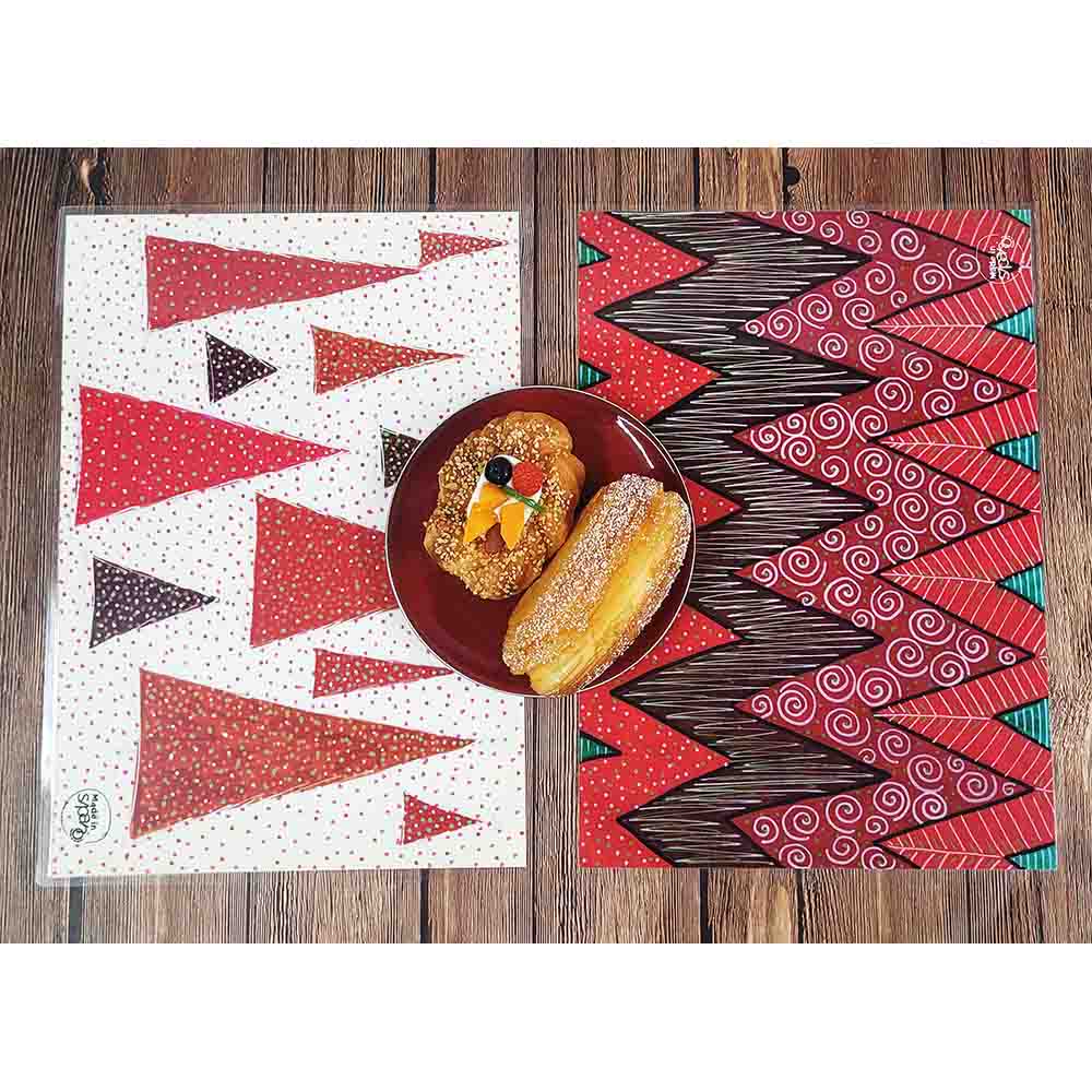 Tovaglietta Double-Face "UN BOSCO DI ABETI ROSSI"