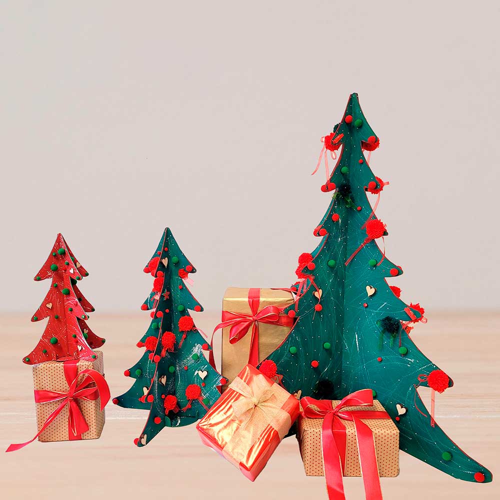 ALBERI DI NATALE DECORATI