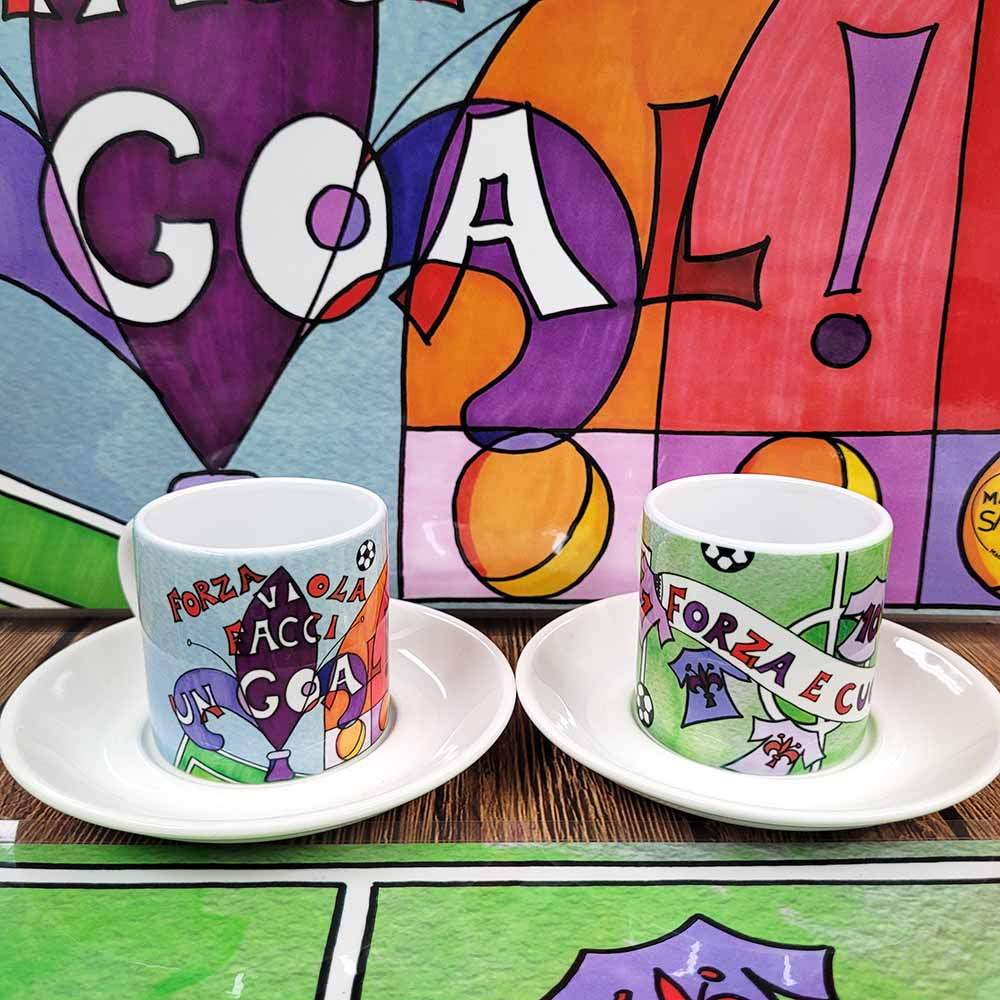 Tazzina da caffè "FORZA VIOLA!"