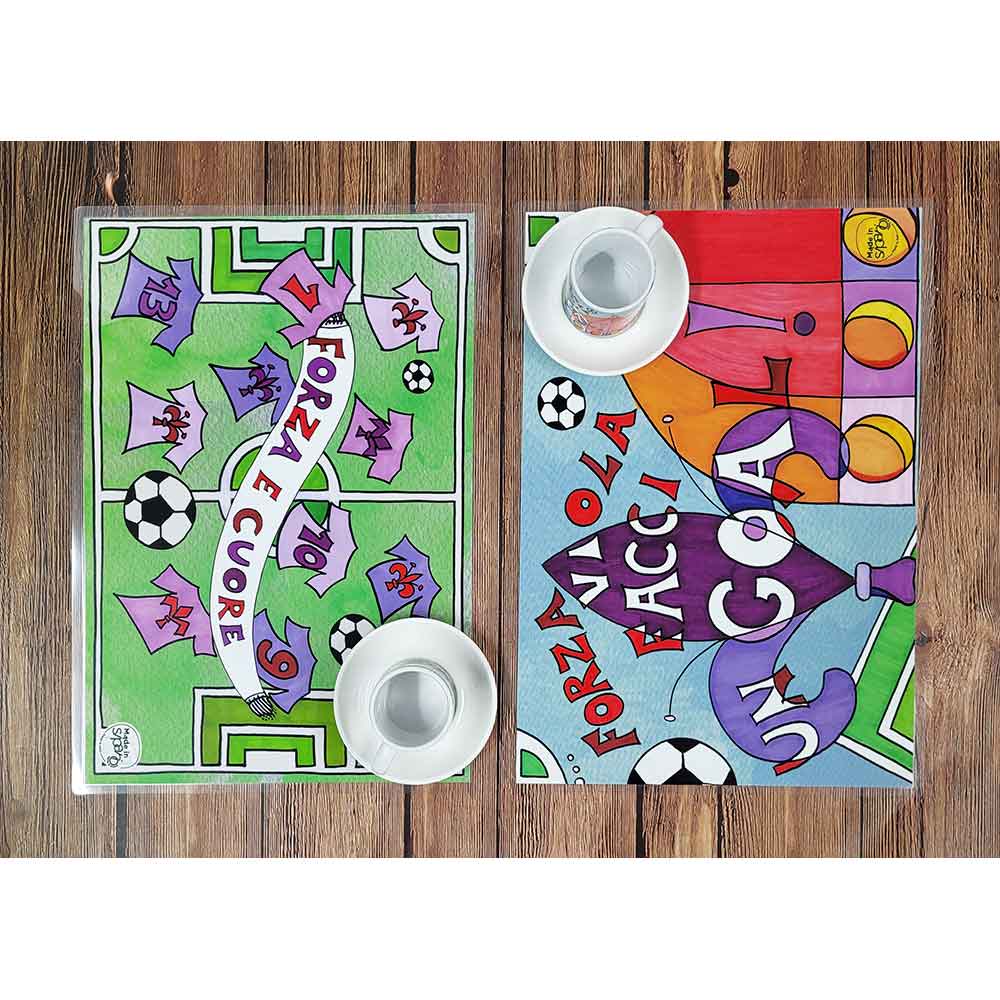 Tovagliette doubleface "FORZA VIOLA"