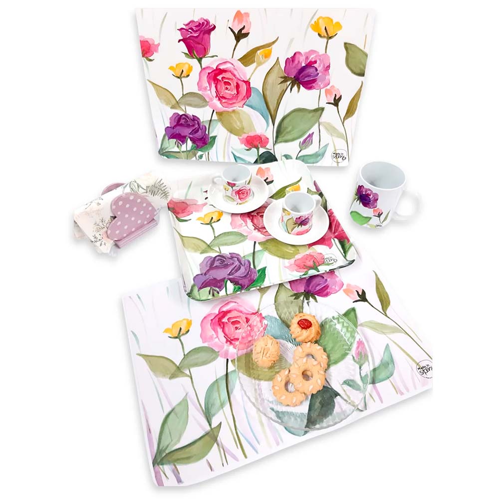 Vassoio Melamina Quadrato - Linea Botanica