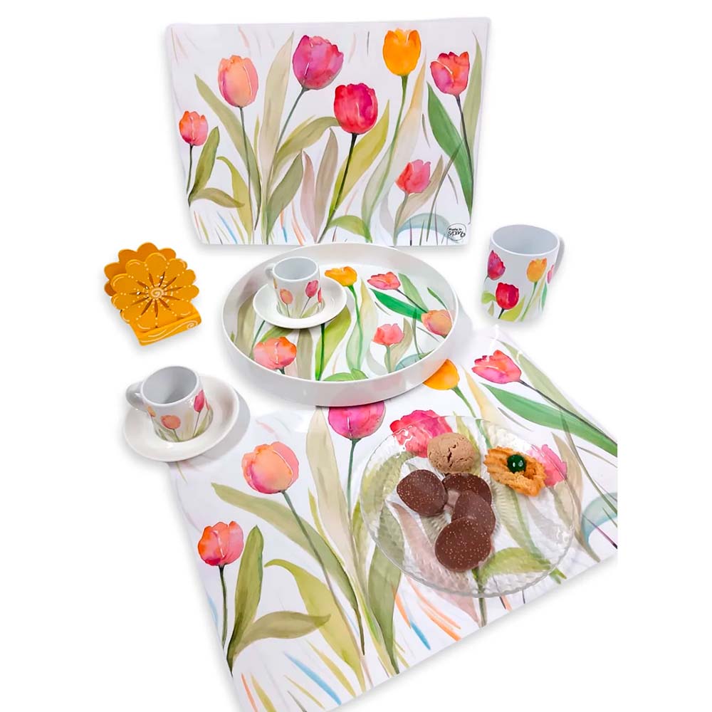 Vassoio Melamina Rotondo - Linea Botanica