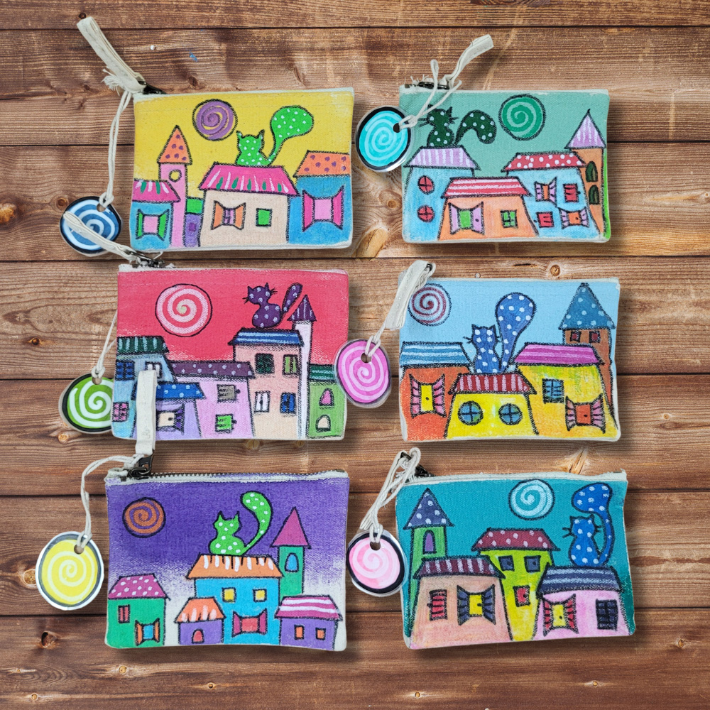 Bustine portamonete Gatti sui Tetti