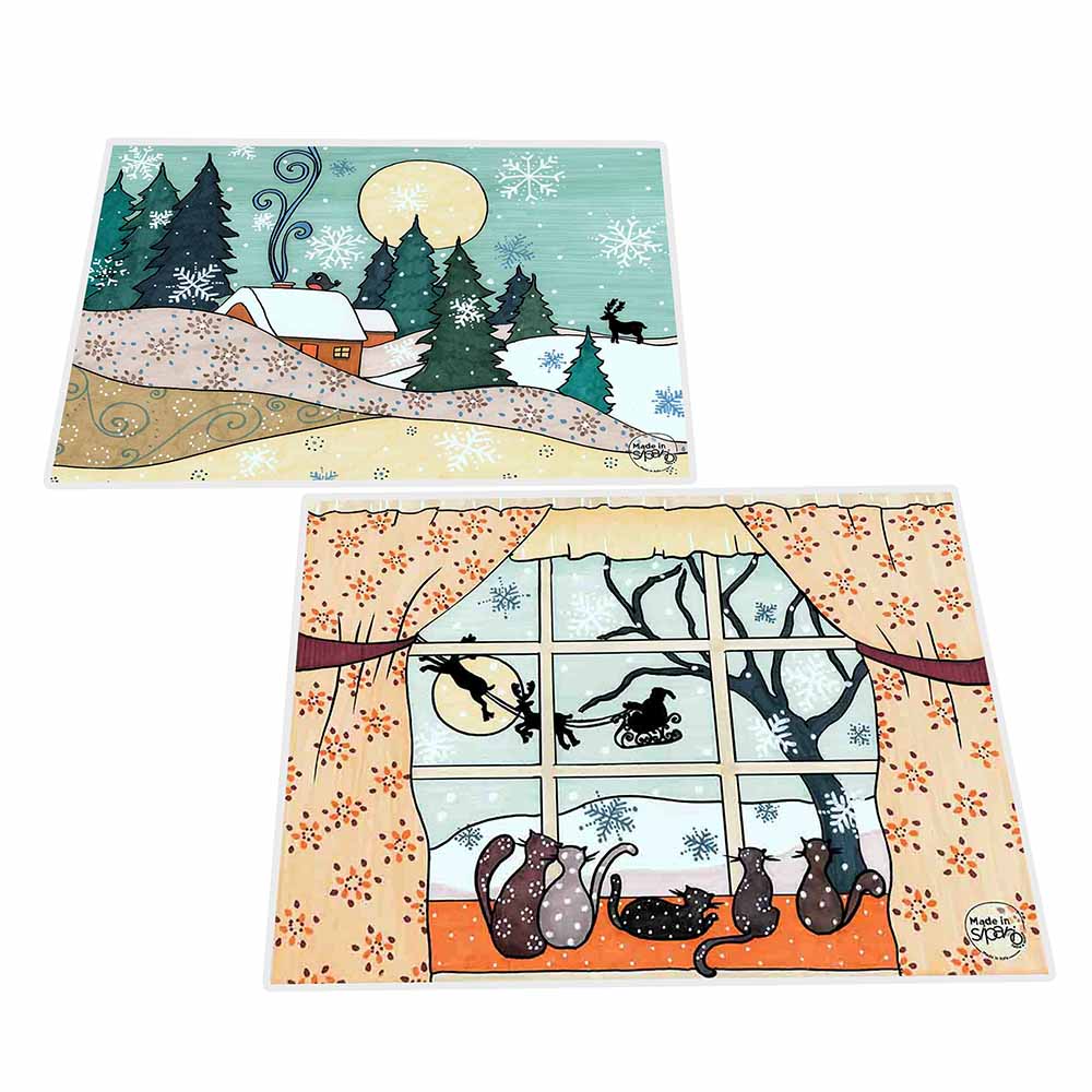 Tovaglietta Double-Face "LA CASA DI BABBO NATALE"