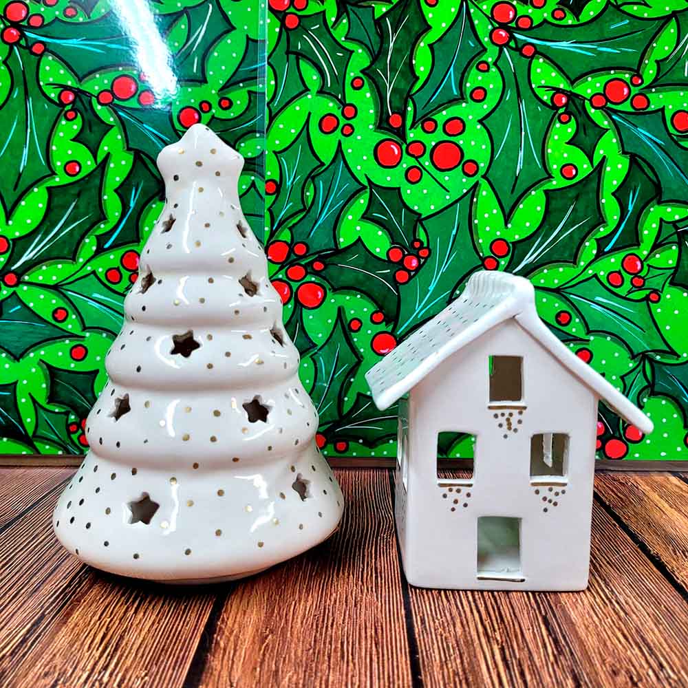 PORTACANDELE DECORATIVI IN CERAMICA