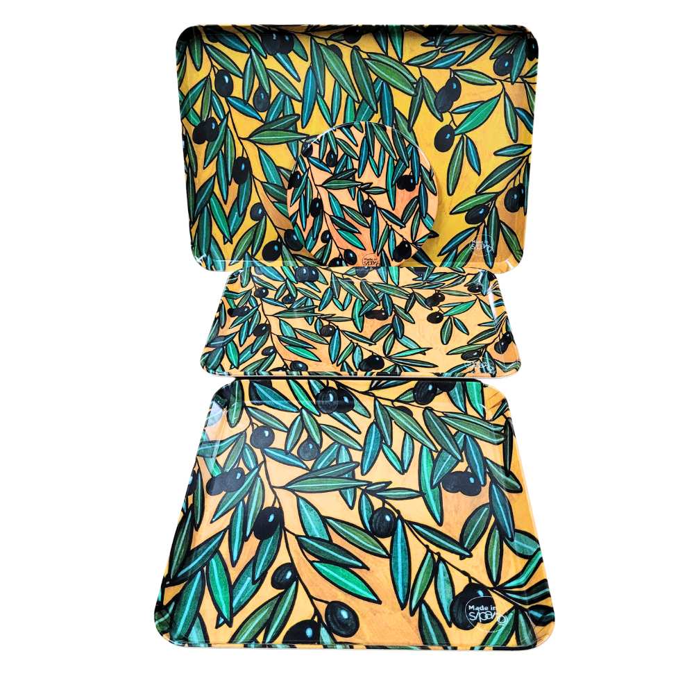 Vassoi e Sottopentola Melamina - Linea Ulivo