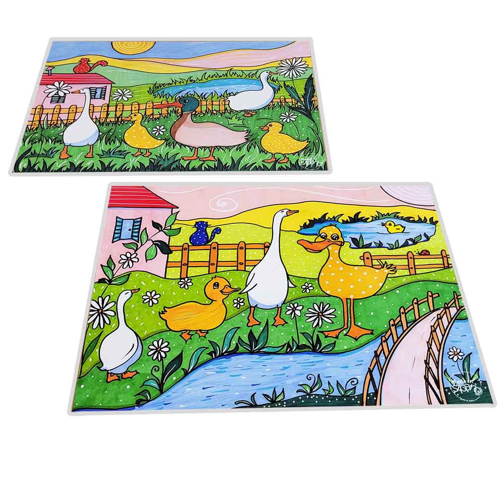 Tovaglietta Double-Face "LE ANATRE"