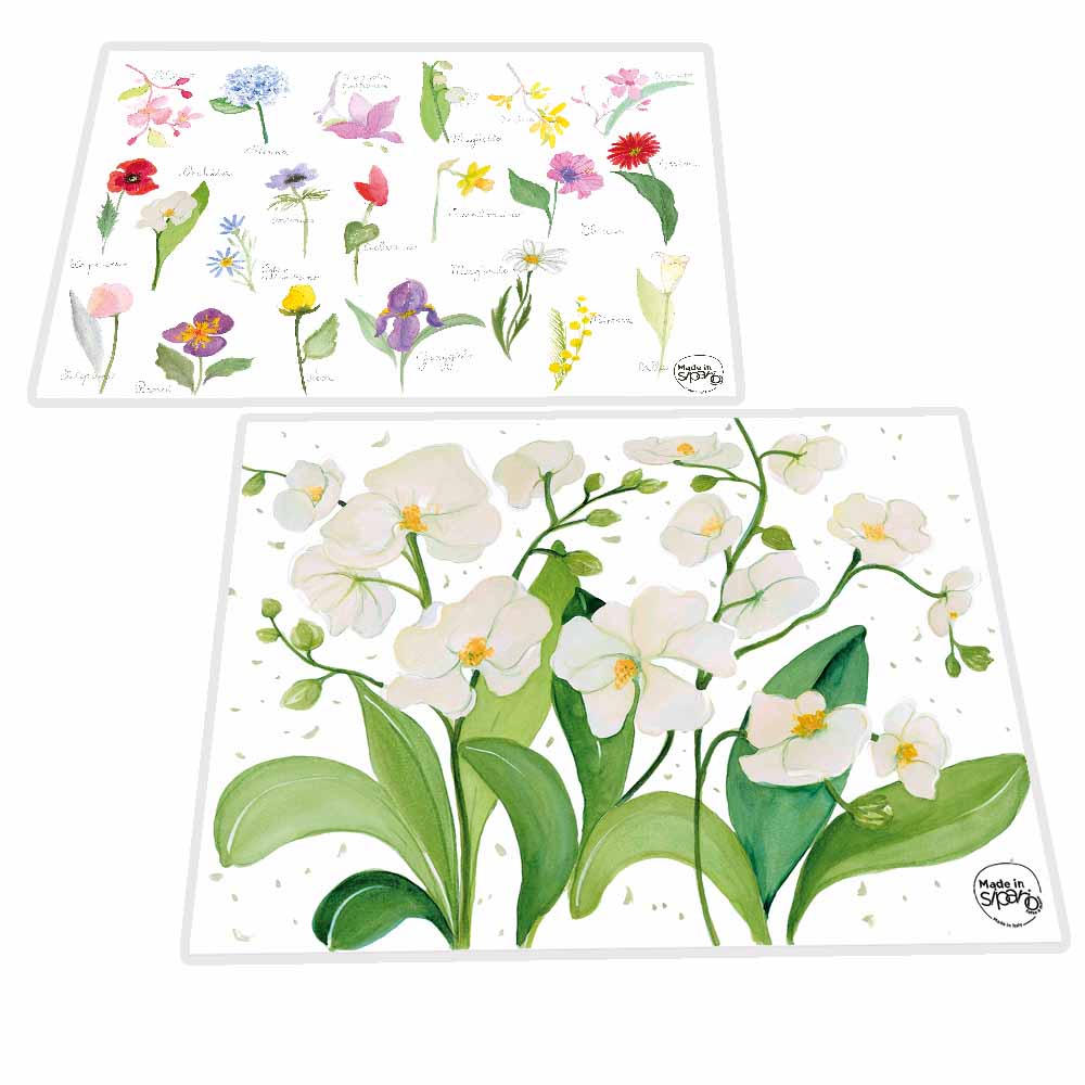 Tovaglietta Double-Face "ORCHIDEE"